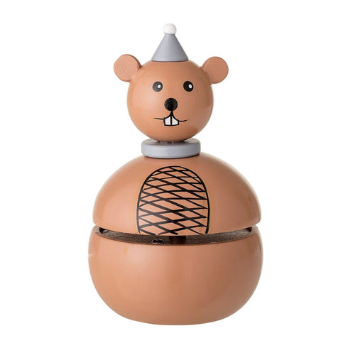 BLOOMINGVILLE MINI - Brown Lotus Beaver Music Box